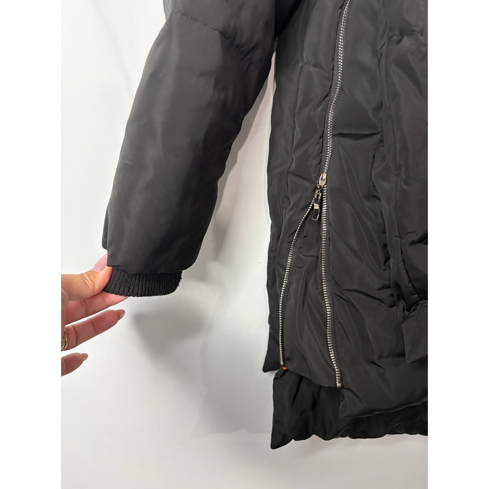 Orolay Thickened Down Jacket Womens M Black Sherpa Hood Puffer Parka Coat Warm - Picture 3 of 10